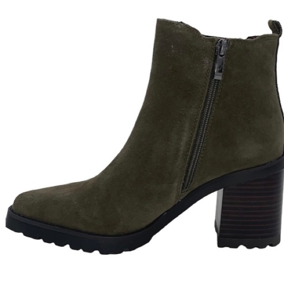 Franco Sarto Green Suede Boots Size 6.5 New in box - Picture 2 of 6